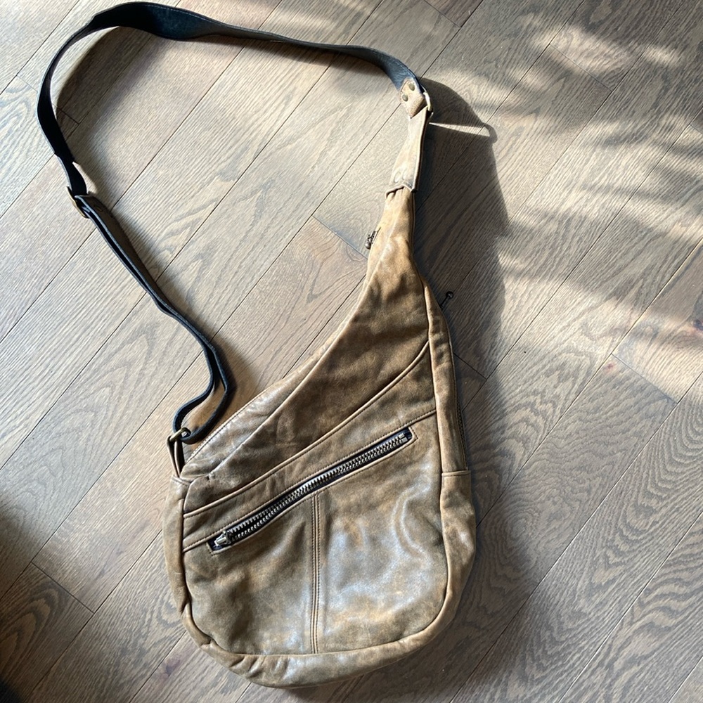 Ouellet vegan leather cross body brown purse